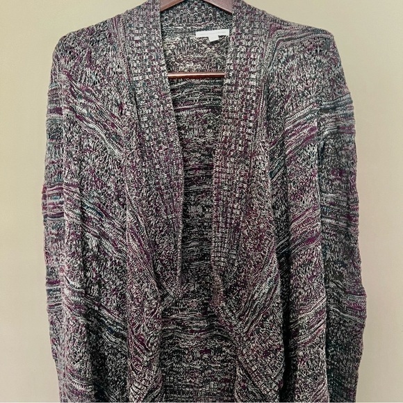AMERICAN‎ EAGLE OUTFITTERS Women’s Long Open Cardigan Size XS Sharkbite Hem Cozy - Picture 1 of 10